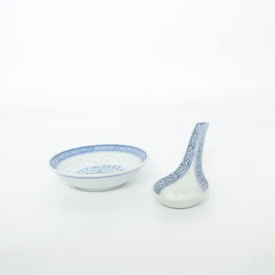 Tableware set (Blue, White)