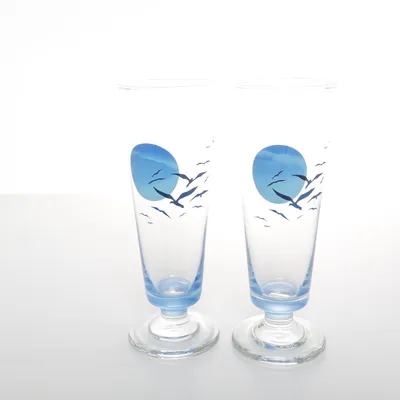 Irish coffee glass (Transparent, Blue)