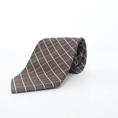 Cravate (Marron, Bleu, Blanc) de Joyboy Soie