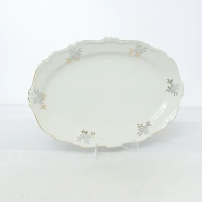 Serving platter (White, Multicolored)