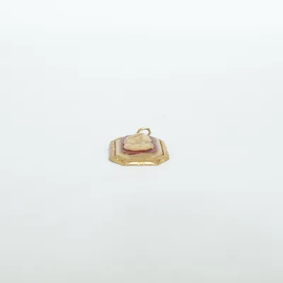 Vedhæng (Guld, Rød, Beige) Ukendt metal