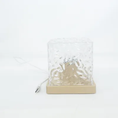Bordlampe (Transparent, Beige)