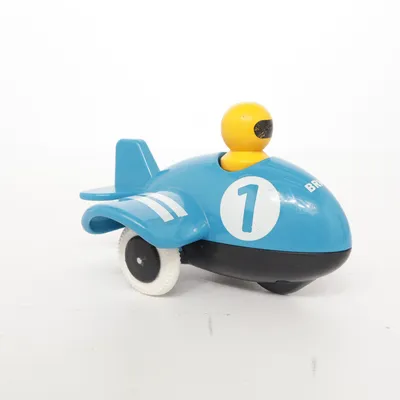 Toy airplane (Blue, White, Yellow) from Brio
