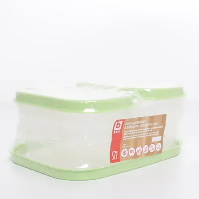 Lunch box (Transparent, Green) from Boni
