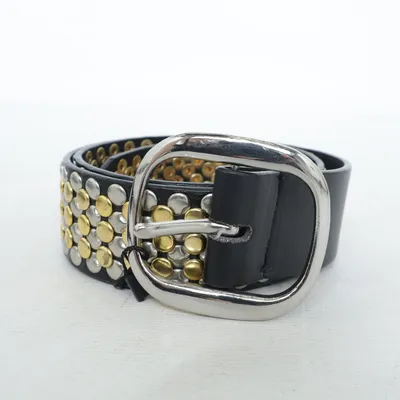 Belt (Black, Gold) from Mirelle Polyurethane