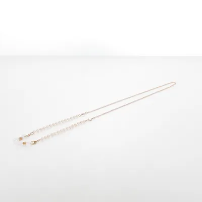 Glasögonsnöre (Guldfärgad, Vit)