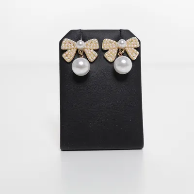 Oorbellen (Goud, Wit) Onbekend materiaal