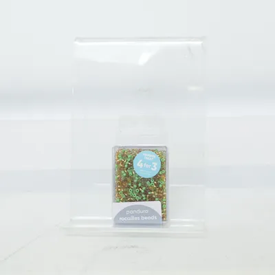 Plastpärlor (Grön, Guldfärgad) från Panduro