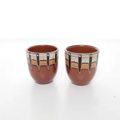 Glas (Brun, Flerfarvet)