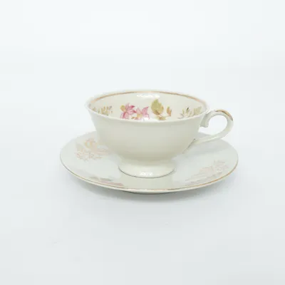 Kopp (Vit, Rosa, Guldfärgad) från Winterling Marktleuthen Bavaria