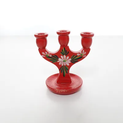 Ljusstake (Röd, Flerfärgad)