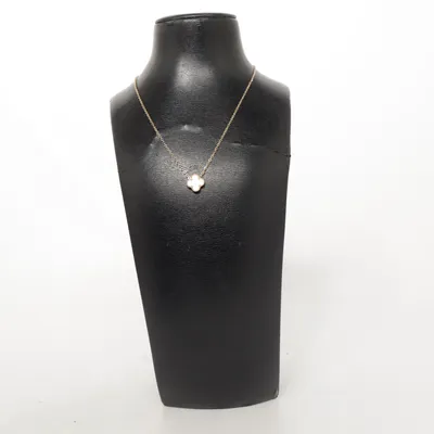 Necklace (Gold, White) from Steel Stainless steel