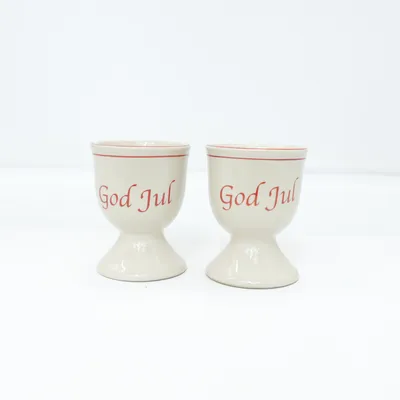 Äggkopp (Beige, Röd)