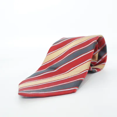 Tie (Red, Blue, Beige) from Hemley Silk