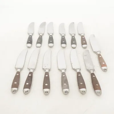 Set de couteaux (Marron, Argent)