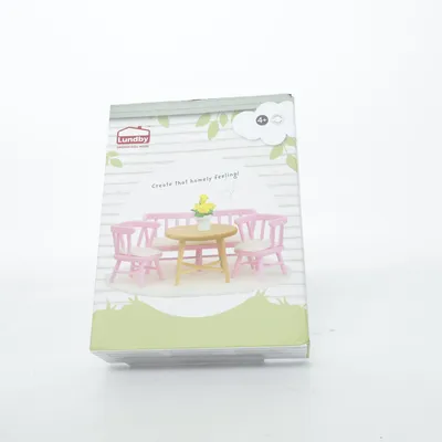 Dollhouse furniture (Pink, Yellow, Beige) from Lundby