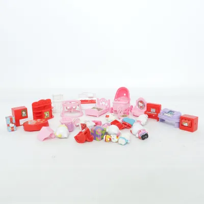 Meubles pour maison de poupée (Rouge, Rose, Multicolore) de Sanrio