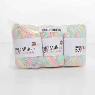 Yarn (Turquoise, Multicolored) from Milk