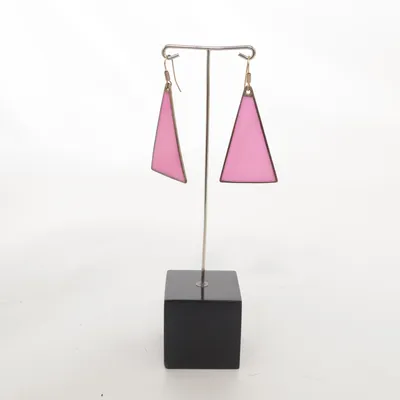 Boucles d'oreilles (Rose) Métal inconnu