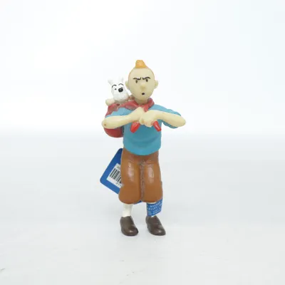 Leksaksfigur (Blå, Brun, Röd) från Tintin