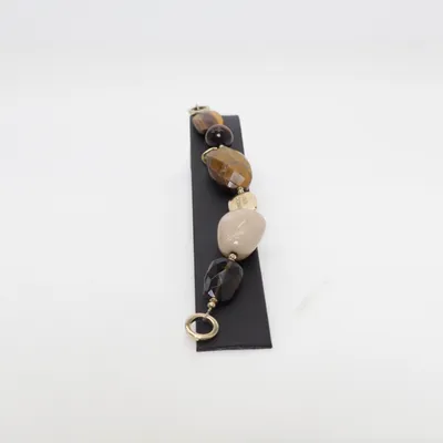 Bracelet (Brown, Yellow, Beige) from Dyrberg/Kern Unknown metal