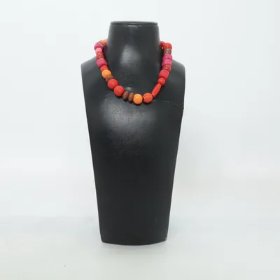 Collier (Rouge, Rose, Orange) Métal inconnu
