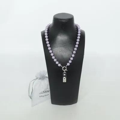 Halsband (Lila, Silverfärgad) från Gemini Okänd metall