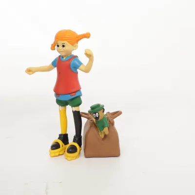 Toy figurine (Pippi Longstocking) from Pippi Långstrump