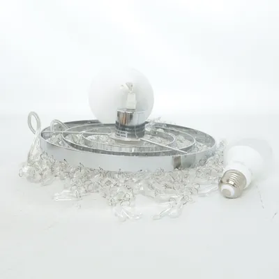 Kristallkrona (Silverfärgad)
