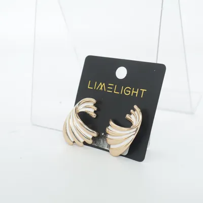 Øreringe (Hvid, Guld) fra Limelight Ukendt metal