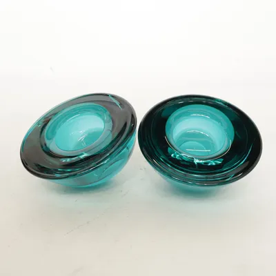 Bougeoir (Turquoise) de Orrefors