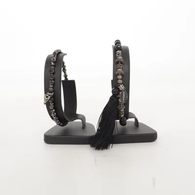 Bracelet (Black, Silver) from Seven East Unknown metal