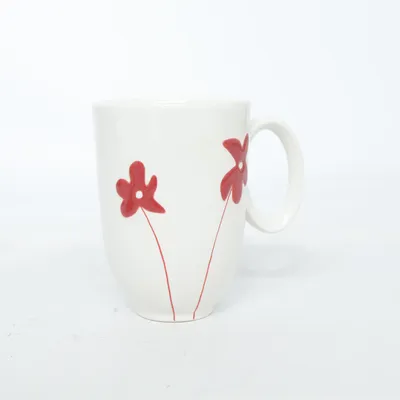 Mugg (Vit, Röd) från Jaliang