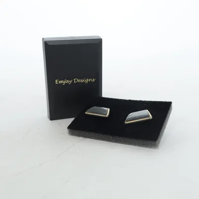 Boutons de manchette (Gris, Or) de Emja Design Métal inconnu