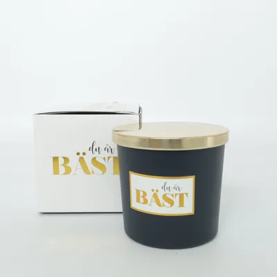 Duftlys (Sort, Guld) fra Basta