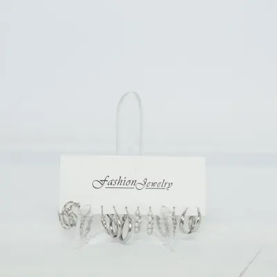Boucles d'oreilles (Argent, Blanc) de Fashion Jewelry Métal inconnu