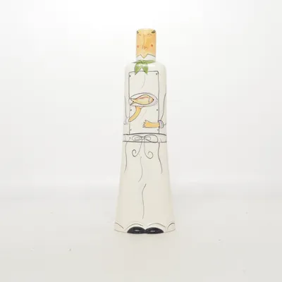 Vase (White, Multicolored)