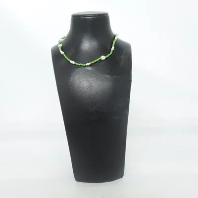 Halsband (Grön, Flerfärgad) Okänd metall