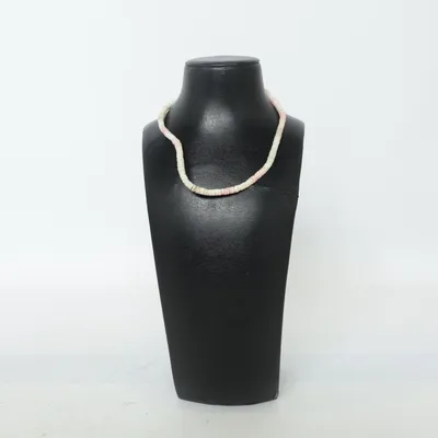 Ketting (Beige, Roze, Groen) Onbekend materiaal