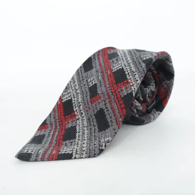 Cravate (Noir, Gris, Rouge) de Meister
