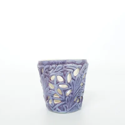 Waxinelichthouder (Blauw, Wit) van Mateus