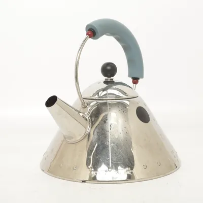 Ketel (Zilver, Blauw) van Alessi