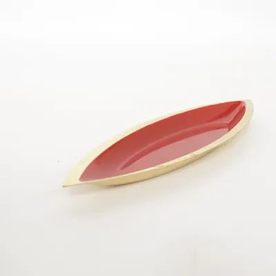 Candle tray (Red, Gold) from Ystad Metall
