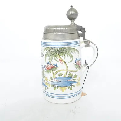 Seidel glass (White, Multicolored) from Holsten