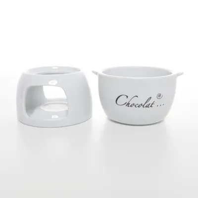 Chocolade fondue set (Wit) van Depot