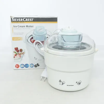 Glassmaskin (Vit, Transparent, Blå) från SilverCrest