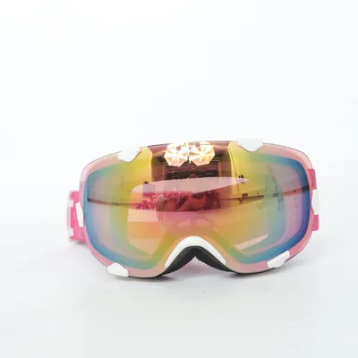 Skibrille (Pink, Weiß)