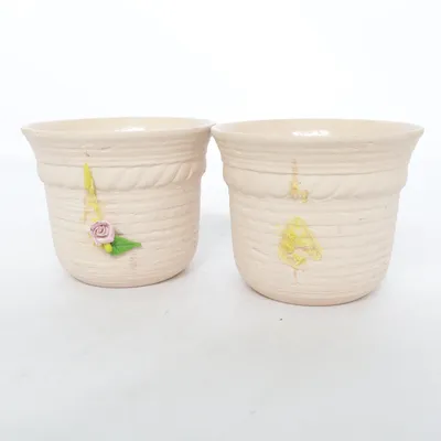 Bloempot (Beige, Meerkleurig)
