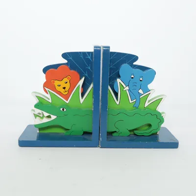 Serre-livres (Bleu, Vert, Multicolore)