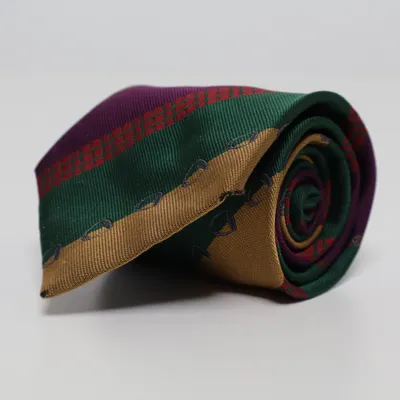 Tie (Green, Multicolored) from Harrods Silk